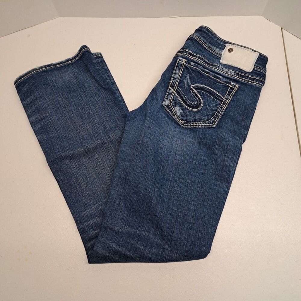 Silver Aiko Bootcut Stretch Medium Wash Denim Jeans Women's 28x31